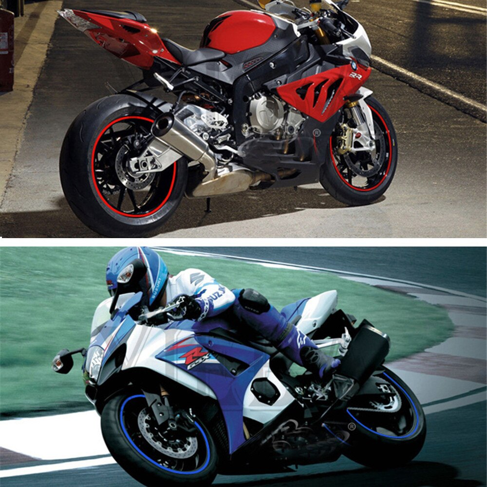【VisioN Shop】Motorcycle Wheel Stickers Rim Stripe Band Bike Car FOR YAMAHA FZ09 MT-09 FZ07 MT-07 FZ-10 MT-10 Tmax Tmax530. 