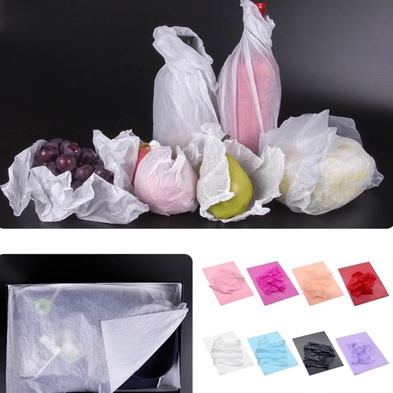 A4 100 Sheets of Shoe & Clothes Wrapping Paper Liner  Fruit Wrapping Paper for Fruit & Shoe Shops  Multi-purpose Lined Moisture-proof Paper Bags. 