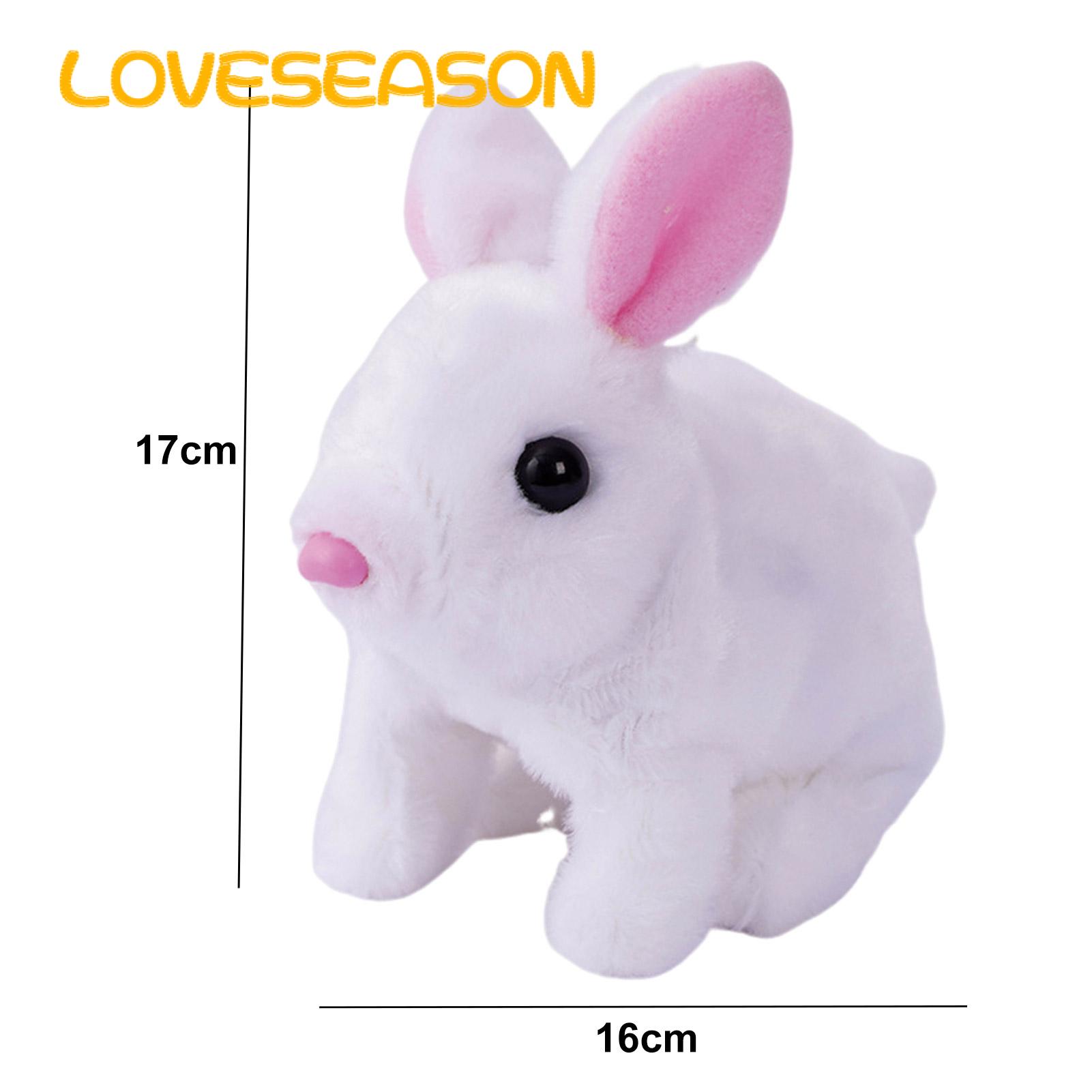 Interactive Rabbit Toy Adorable Battery-powered Electric Bunny Toy with Sound Light Perfect Walking Plush Toy for Kids Southeast Asian Buyers' Favorite. 