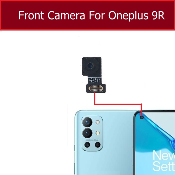 Back Rear Big Main Camera Module Flex Cable For OnePlus 9R Small Front Camera Flex Replacement Parts. 