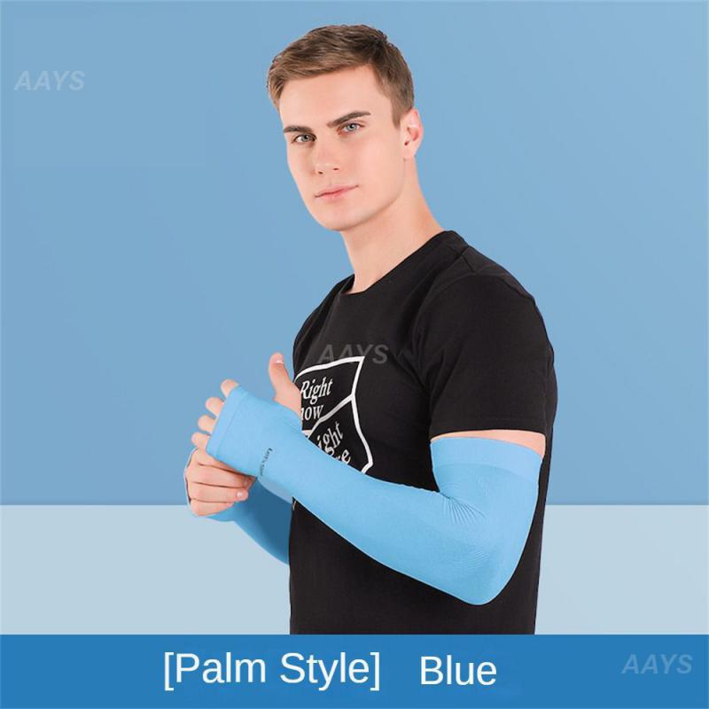 Breathable High Elasticity Fabric High Elasticity Arm Sleeves Sun Protection Ice Silk Fabric And Tight Shaping Ice Silk Sleeves. 