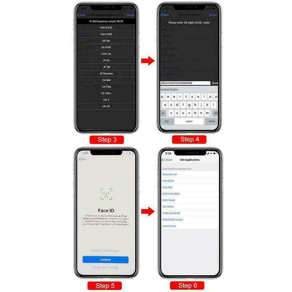 RSIM14 12 R-SIM Nano Unlock Card for iPhone XS MAX/XR/XS/8/7/6 4G iOS 12 11. 
