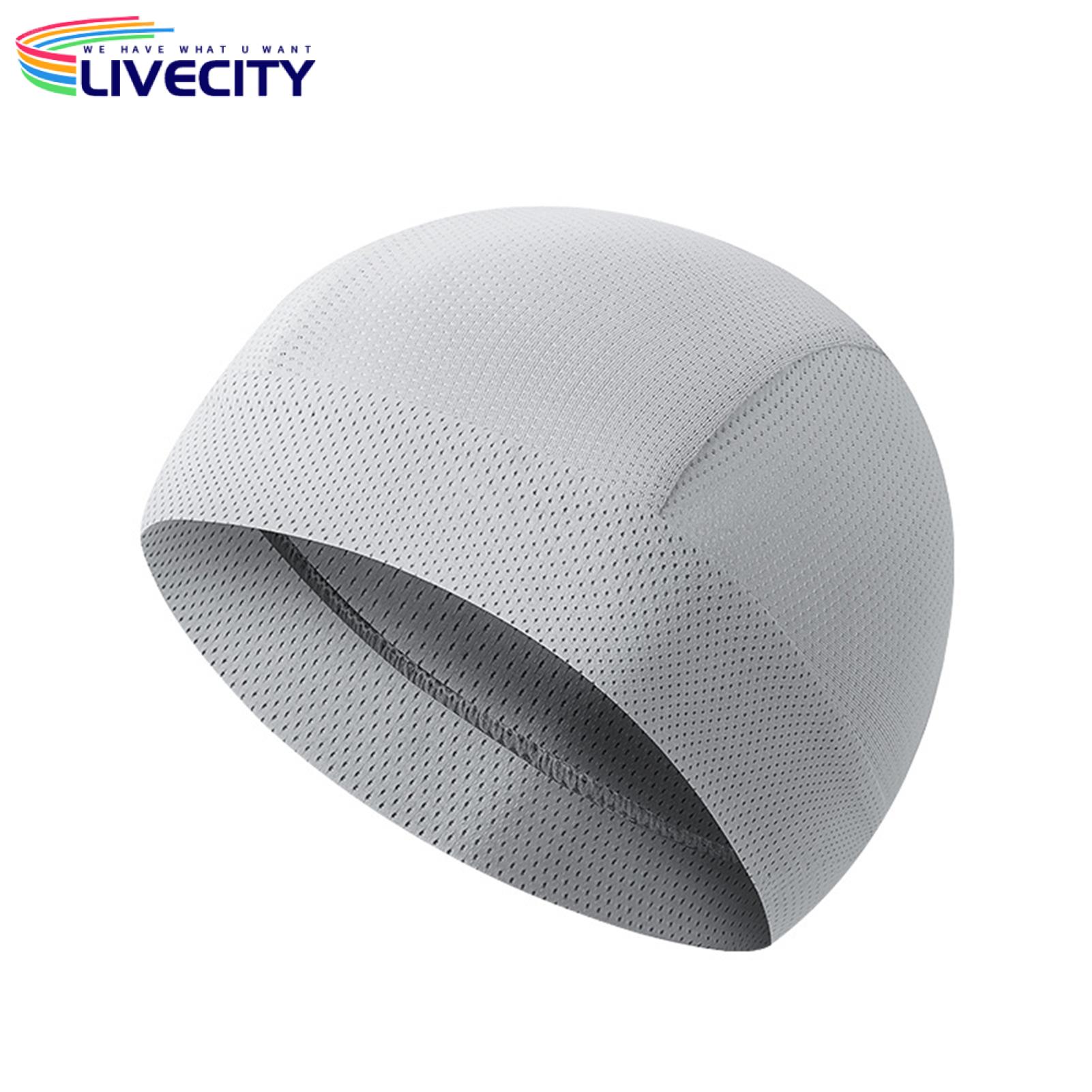 Summer Hat Breathable Unisex Cycling Cap for Outdoor Sports Quick Dry Anti-uv Skull Cap for Bike Mtb Running High Elasticity Sweat Cap for Helmet Liner Breathable Mesh Hat