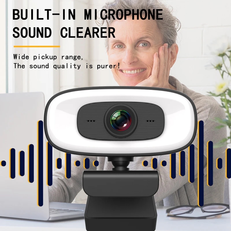 Webcam Mini 4K USB Computer 2K Webcam Full HD 1080P Web For Work With Microphone Tripod For PC Laptops Live Streaming Camera Superman. 