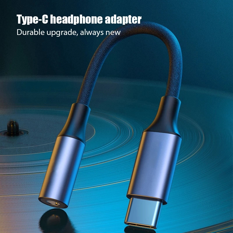 DAMILE 09U Type C to 3.5mm Adapt Jsaux To Usb C To 3.5MM Headphone Jack Adapter Audio Cable. 