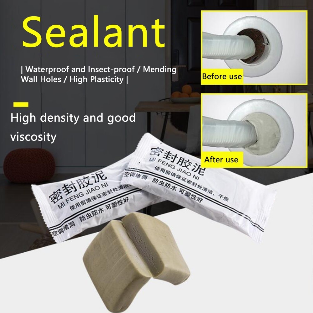 Environmental Wall Hole Sealing Glue Air Conditioning Hole Sealing Mending Plasticine Wall Hole Sewer Waterproof Sealing Mud. 