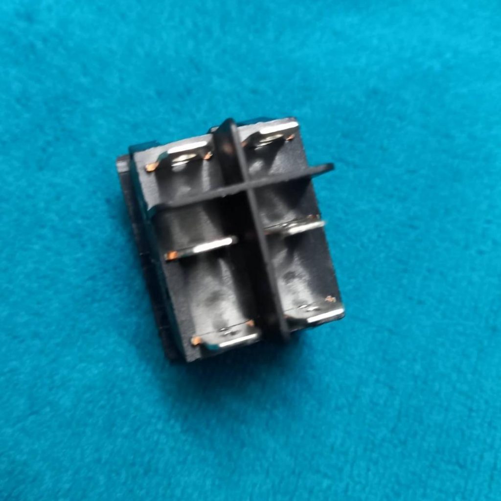 6 Pin KCD4-201N-B Rocker Switch 30A 250V 6 Pin Black Color Switches 6Pin On Off 2 Positions Full Illuminated Neon RED Indicators DPST Power Switch For Auto Car Boat IPS UPS. 