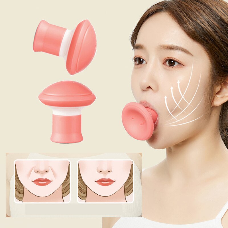 Silicone V Face Line Lifter Slimming Face Lifter Double Chin Wrinkle Removal Blow Breath Exerciser Masseter Muscle Slim Tools. 