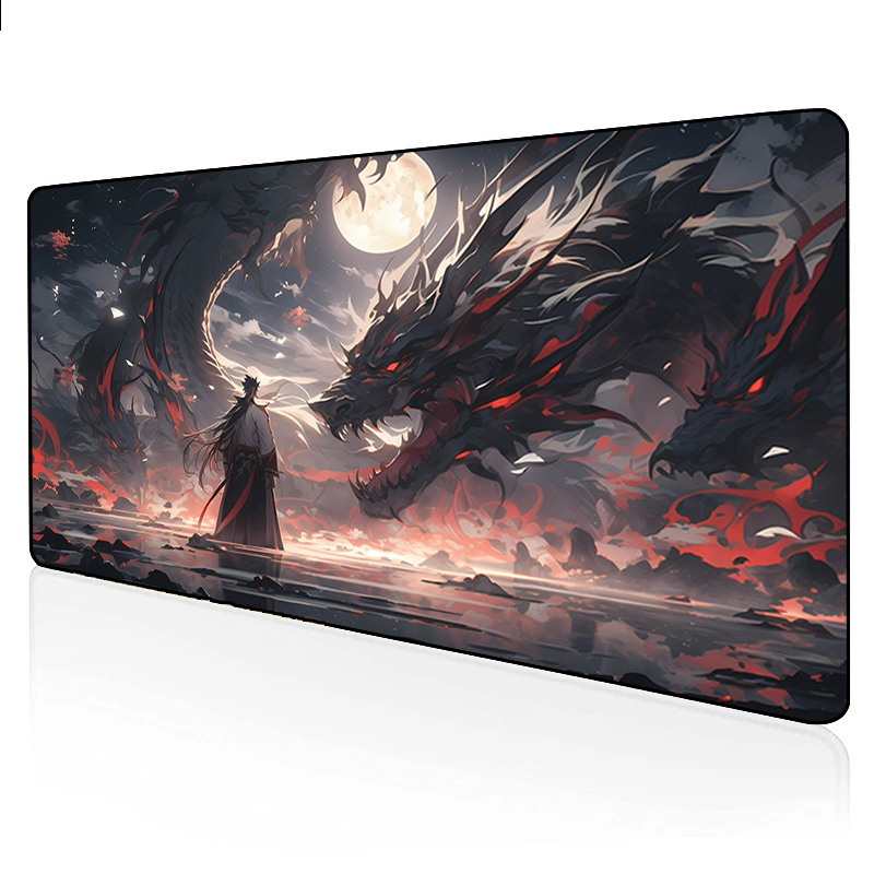 Mousepad Gamer Gaming Pad Samurai Mouse Mat Non-slip Pads Rubber Anime Keyboard Laptops Pc Extended Deskmat Large Mause Mats Xxl. 