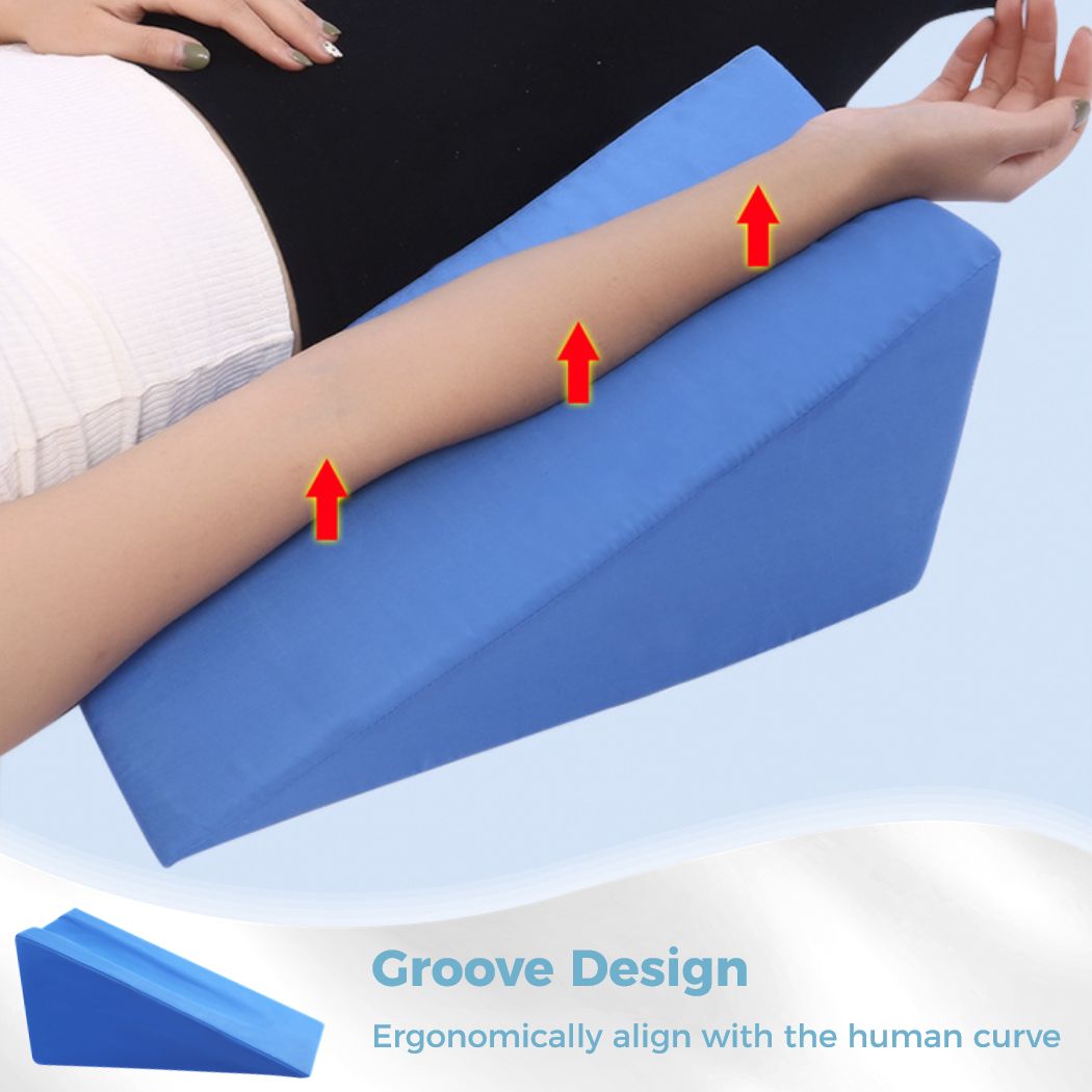 Arm Elevator Pillow Soft Foam Elbow Support Pillow For Bed Sores Ergonomic Arm Rest Wedge Pillow Arm Support Sponge For Sleeping. 