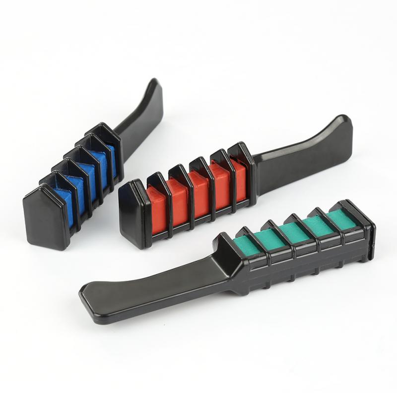 【DM bag factory Store】6 Colors Hair Dye Comb Temporary Hair Chalk Color Combs Dye Salon Kits Hairs Dyeing Styling Tools. 