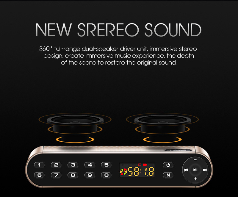 TOPROAD Wireless Bluetooth Speakers Portable Enceinte Speaker Handsfree MP3 With Mic TF FM HIFI Subwoofer Deep Bass Loudspeakers. 