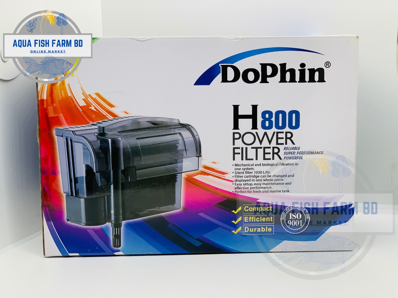 Dophin H800, Big Size Power Filter, Hang On Filter For Fish Tank. 