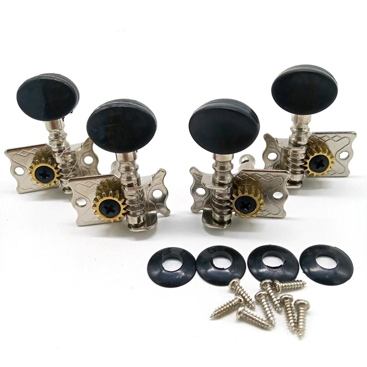 Tuning Pegs Tuners Machine Heads 2R 2L for 4 String Ukulele Guitar Bass Parts Repair Tools Kits Accessory
