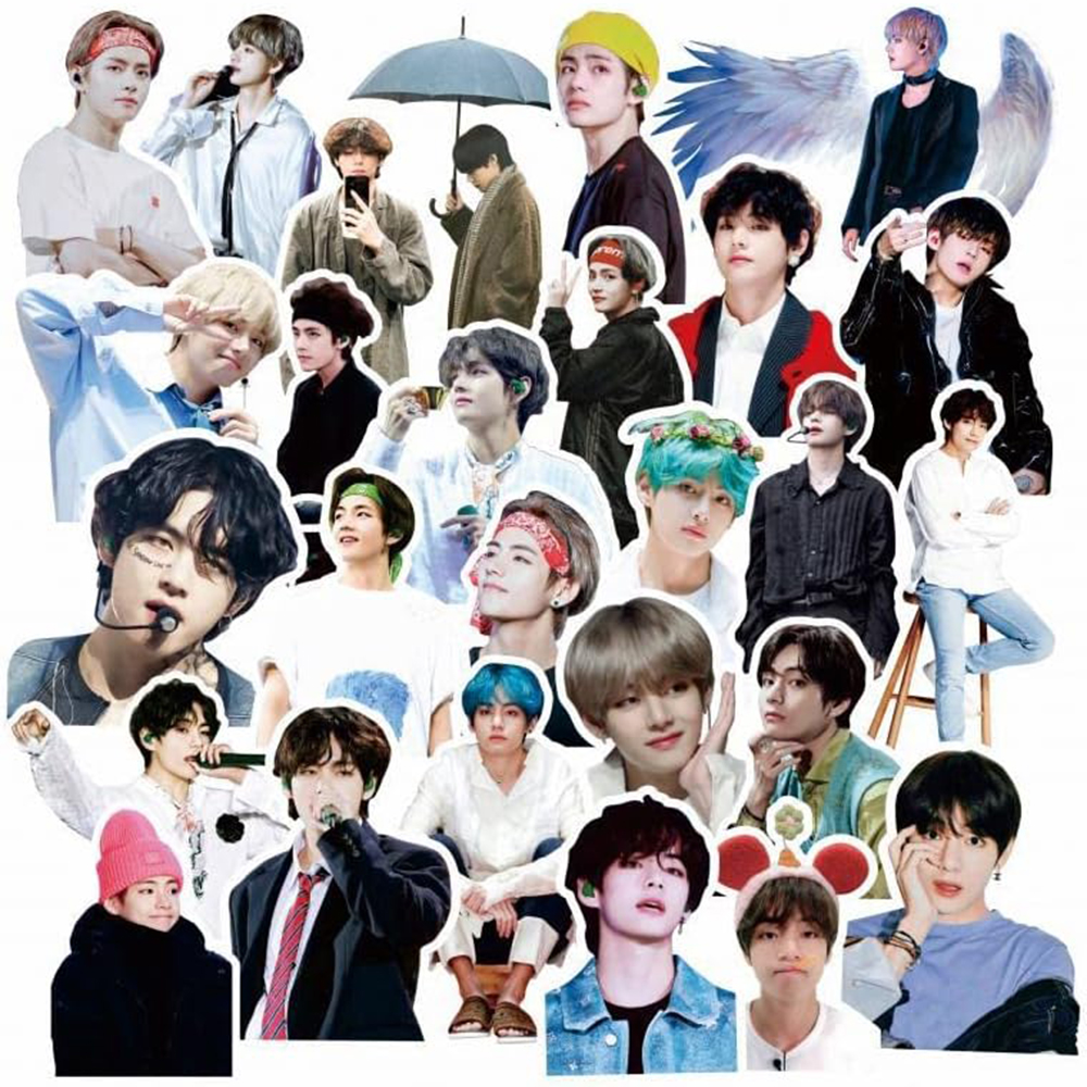 50 Pcs Set/ BTS V Kim Taehyung Solo Concept Stickers Set. 