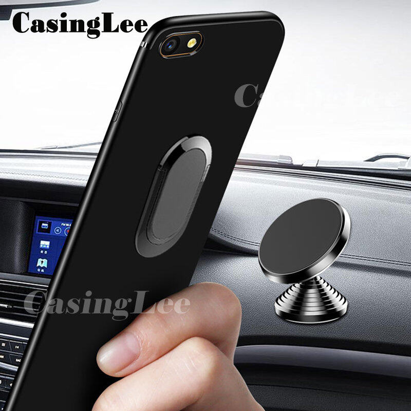 For infinix Note 12 2023 Case Soft matte full Protector Shockproof Car Magnetic Holder Ring Phone Cover Casing hp infinix Note12 2023 Phone cases. 