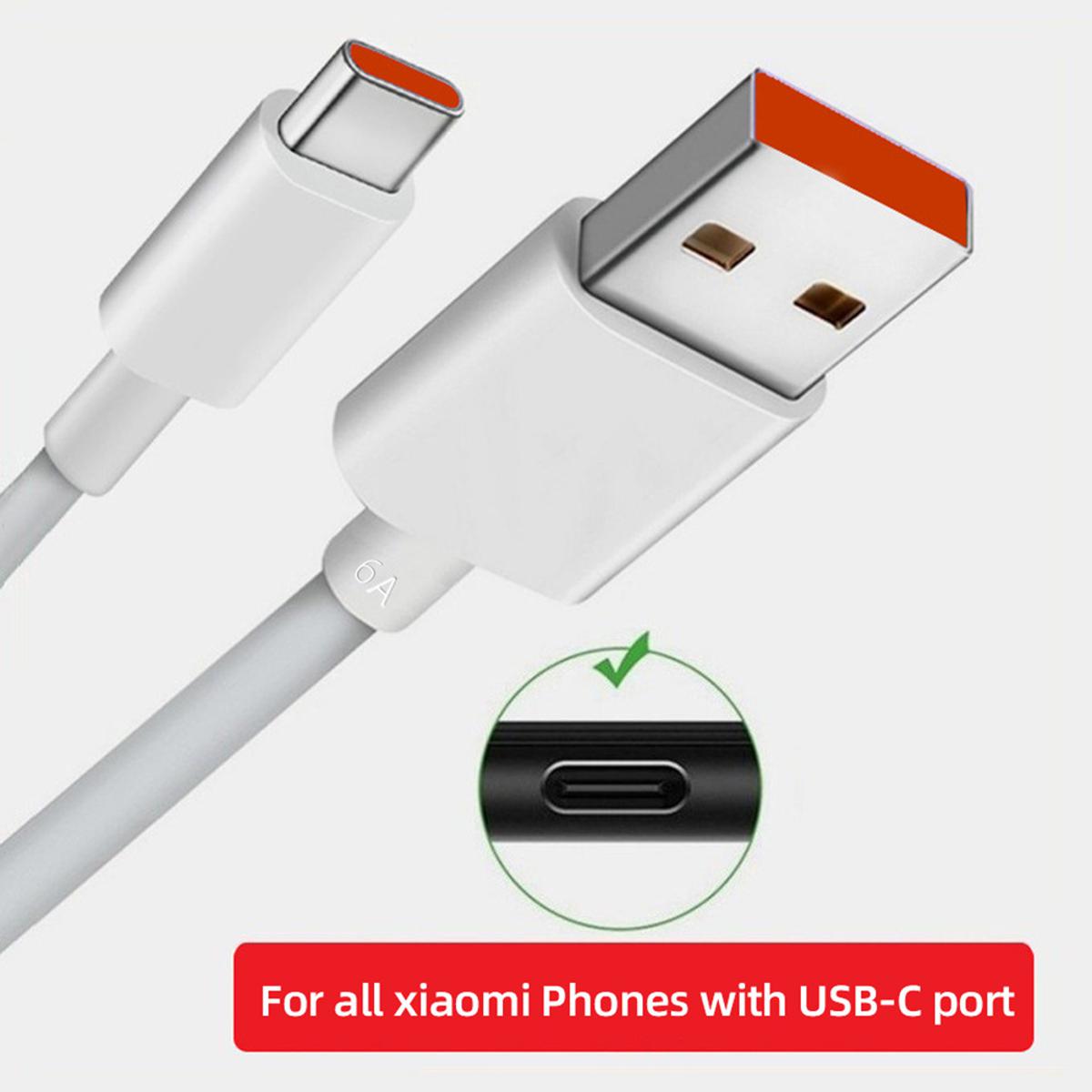 XiaomI Mi 1 Meter 6A 33w 55w 67W 120W Turbo Charging Cable Quick Charging Type C USB Line For Mi 9 10 11 Pro 9Se CC9 Pro Note 10 Lite Redmi K MI 10T Pro 5G 10i Poco X3 Type C Fast Charging Cable 1M Note 9 10 K30 Ultra POCO M3 Pro 5G Mi 11 Lite 10T