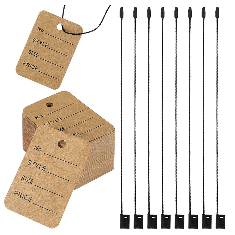1000 Pieces Price Tags and Hang Tag String, for Clothing Marking. 
