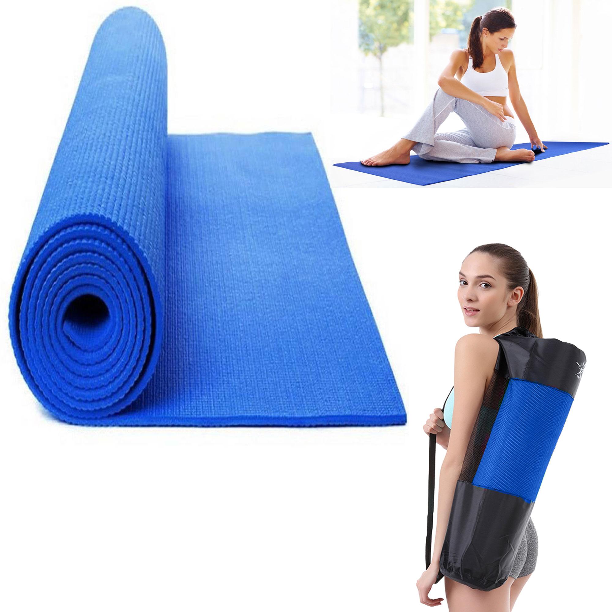 blue yoga mat