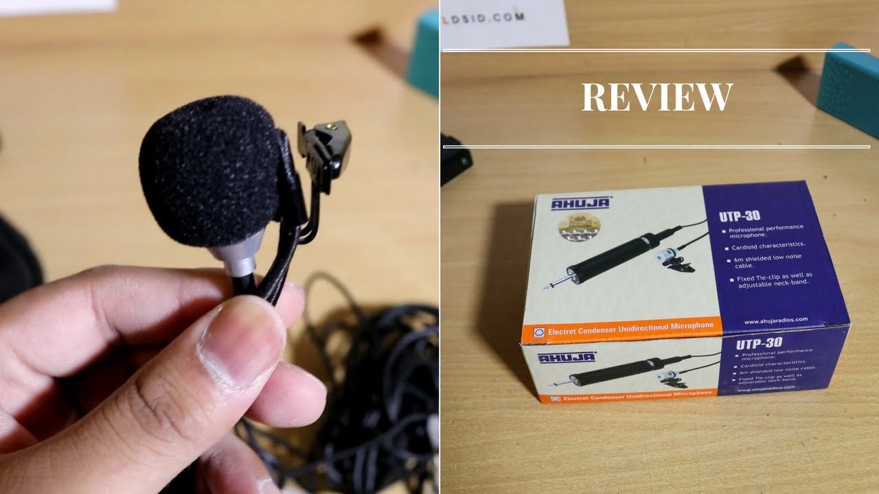 AHUJA UTP 30 Microphone With Wired Clip Micrpohone 3.5mm & 5.5mm Audio Jack For Mosque & Youtuber - Microphone - Microphone - Microphone. 