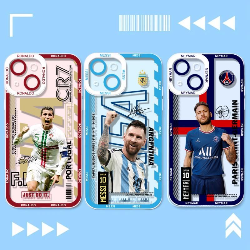 Case For Samsung Galaxy A50 A50S A30S A30 A20 A23 A32 A33 A42 A31 A51 A71 A21S J2 Prime G530 Cellphone Case Soft Clear TPU Football Player Messi Cristiano Ronaldo Neymar Kai Havertz Anti-falling Trend Brand Shockproof Luxury Cartoon