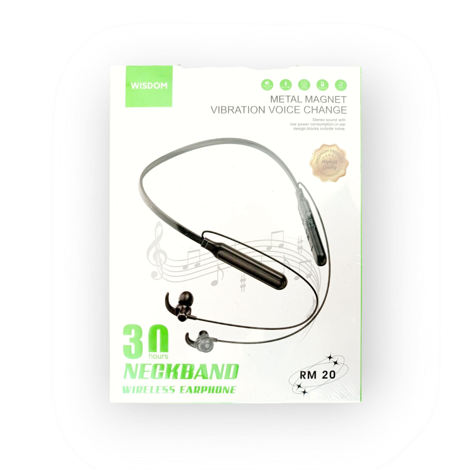 Wisdom RM20 Vibration Voice Change Wireless Earphone