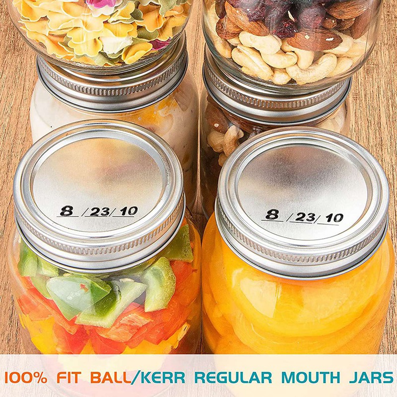 200Pcs 70mm Regular Mouth Canning Lids for Ball,Jars Split -Type Metal Mason Jar Lids for Canning,for Regular Mouth Jars. 