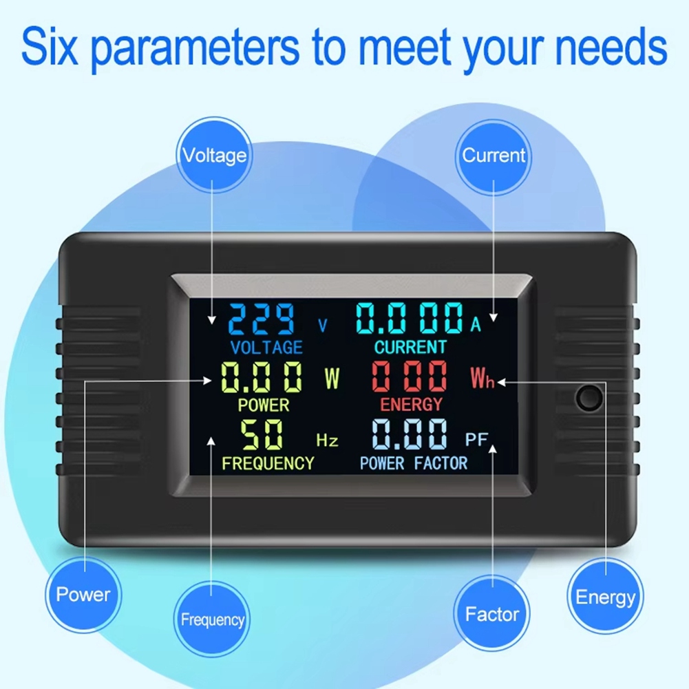 PZEM-022- Single-Phase AC Volt Amp Meter with Coil CT. 