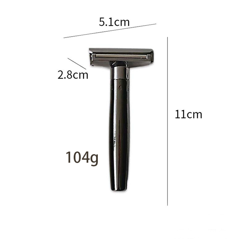 Whityle Adjustable Safety Razor Double Edge Shaving Razor With Auxiliary Rolling Axis For Man 10 pcs Blades Inside. 
