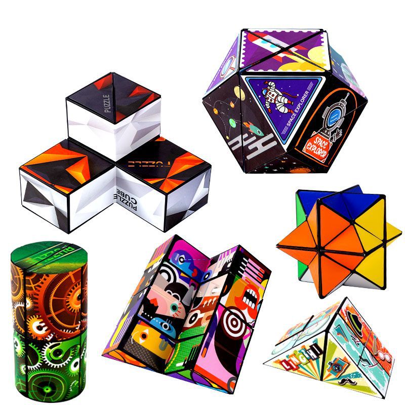 Infinite Geometry Rubik's Cube, Amazon Douyin Internet celebrity, the same children's stress relief educational toy, and a variety of magnetic Rubik's Cube. 
