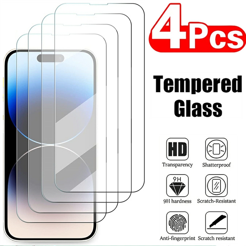 Tempered Glass XS Maxini 14 Phone 4 pcs ro Max5 11 P for iPhone 1 Full Cover Tempered Glass Full Cover for iX XR 12 13 M Plus Full Cover Glass