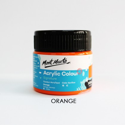 Mont Marte - Fast Dries to a Semi-matte Finish - Creamy Texture - Acrylic Color Paint Signature - 100ml. 