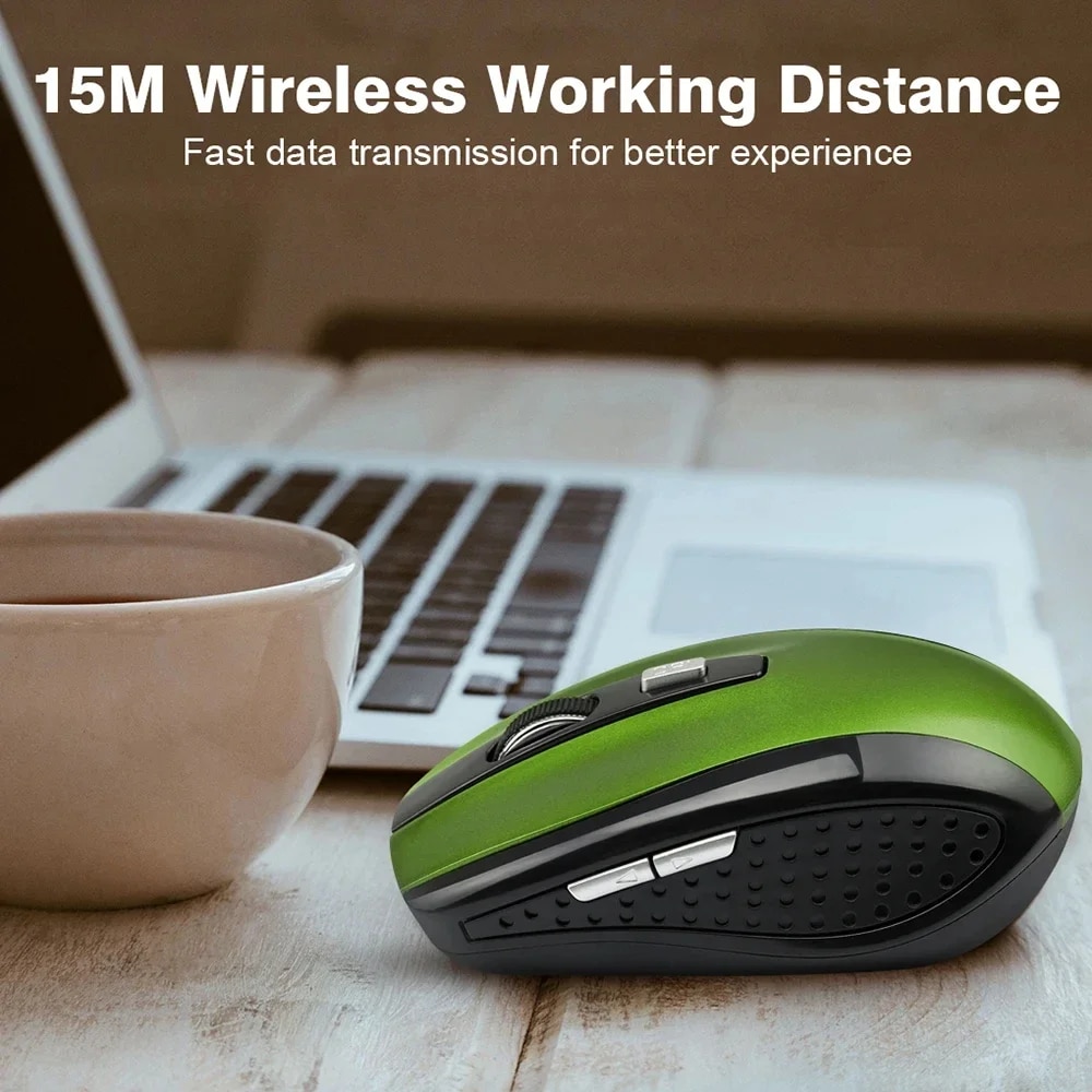 Bluetooth Mouse Wireless 2.4GHz RatonWireless Adjustable DPI 6 Button Optical Mouse with USB Receiver Computer PC Accessories. 