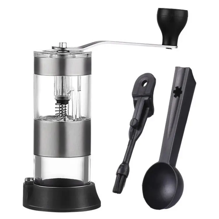 Coffee Bean Crusher Simple Operation Hand Crank Adjusle Coffee Bean Grinder with Sn