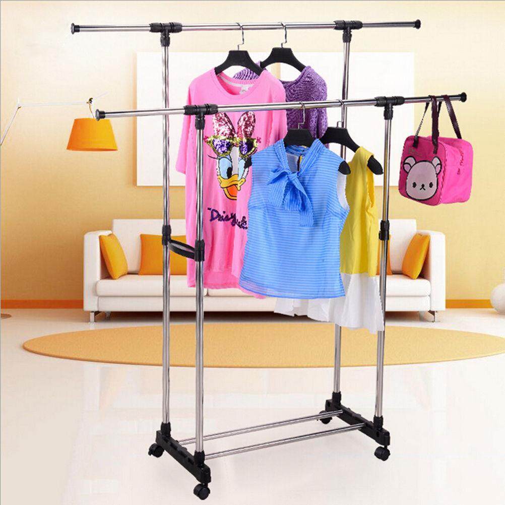 Douple pole telescopic cloth rack-12.jpg