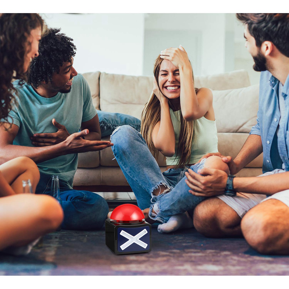 4PCS Game Answer Buzzer,Game Buzzer Alarm Sound Play Button with Light Trivia Quiz Got Talent Buzzer Game for Kids. 