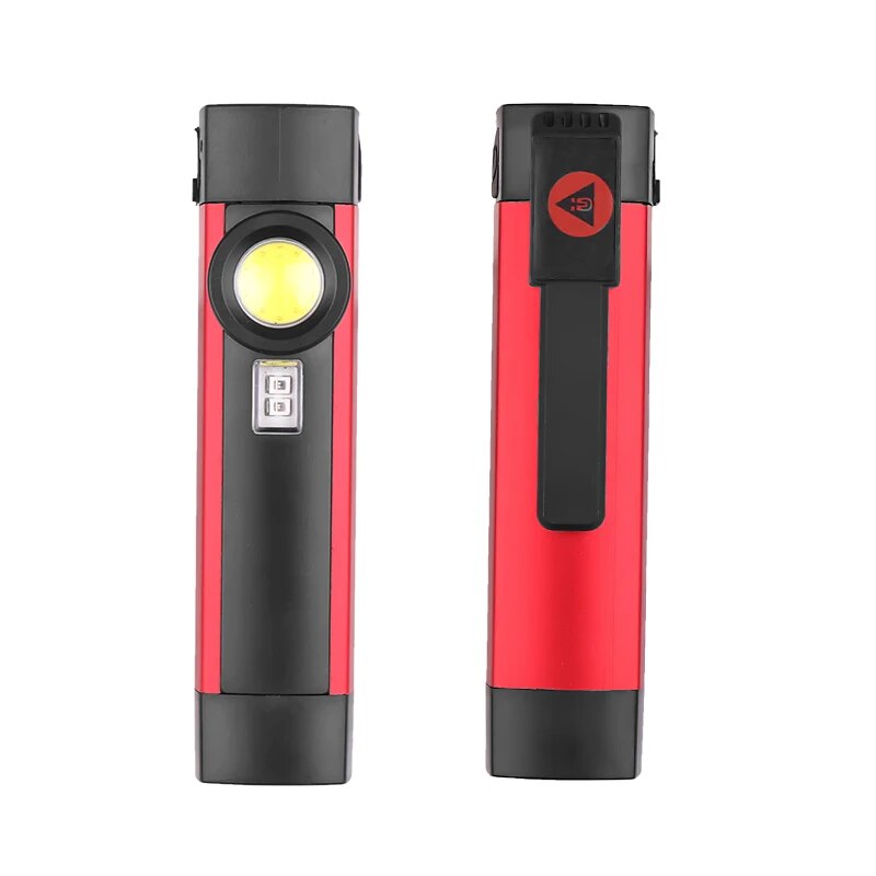 ZK20 Dropshipping COB XPE LED Flashlight Portable working torch UV black light 4 modes with magnet build-in battery lanterna. 