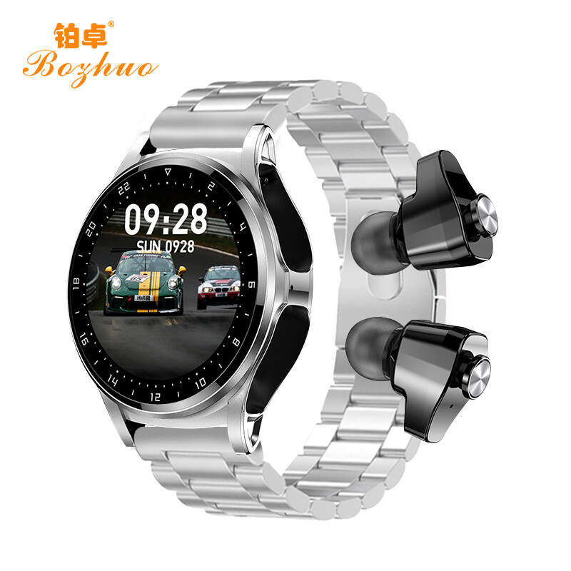 GT69 Smart Watch Earphones 2-in-1 HD Call Heart Rate Monitoring Huaqiangbei Upgraded GT66. 