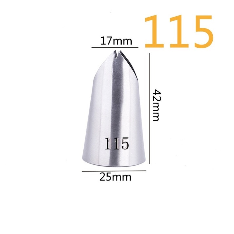 #112 #113 #114 #115 Nozzle Icing Nozzles Piping Tip Pastry Tips Cup Cake Decorating Baking Tools Bakeware Create Leaf Leaves. 