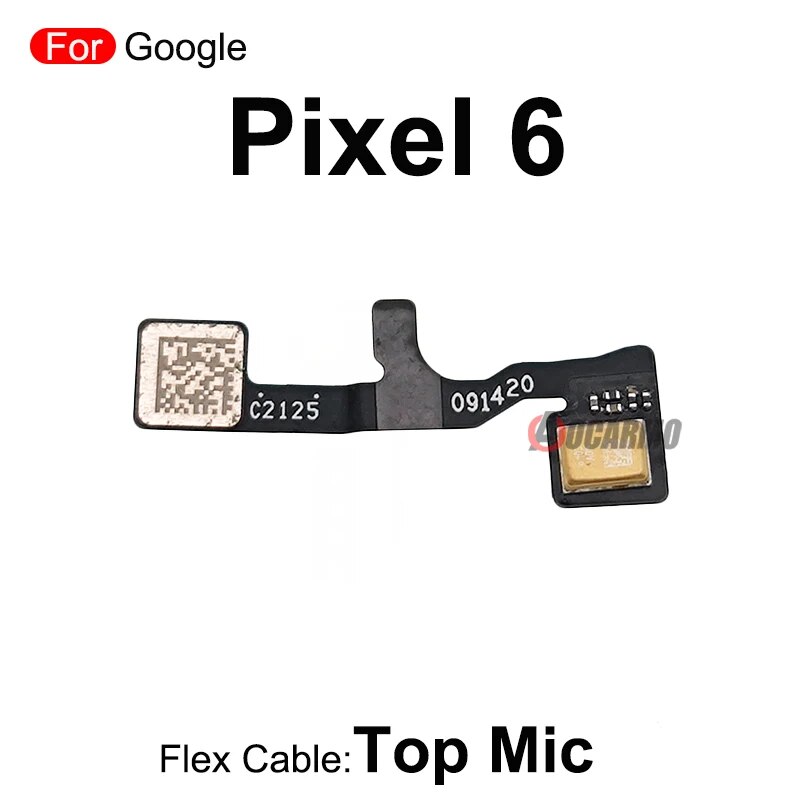 For Google Pixel 6 Top Mic Phone Flex Cable Microphone Repair Replacement Parts. 