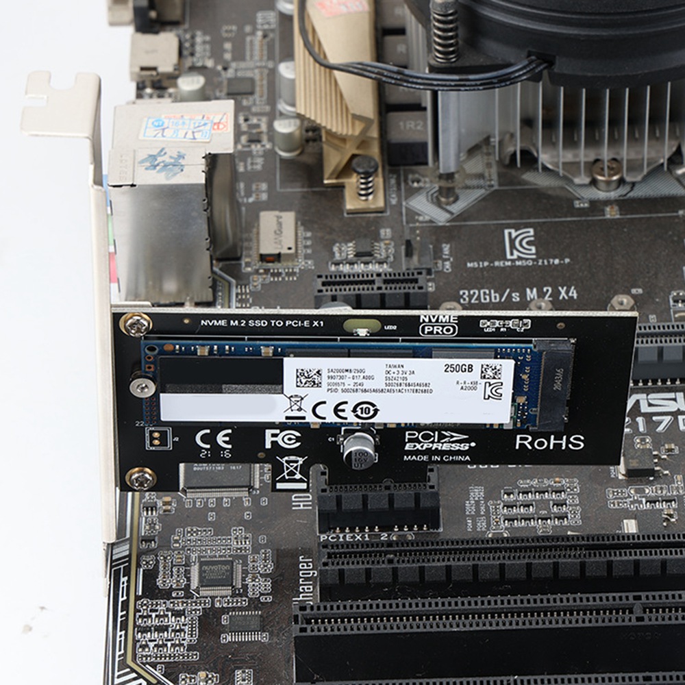 M2 NVME Riser Card M2 NVME to Pcie X1 Riser Card M2 Solid State Drive Expansion Card Driver-Free for WIN10 - 291906725. 