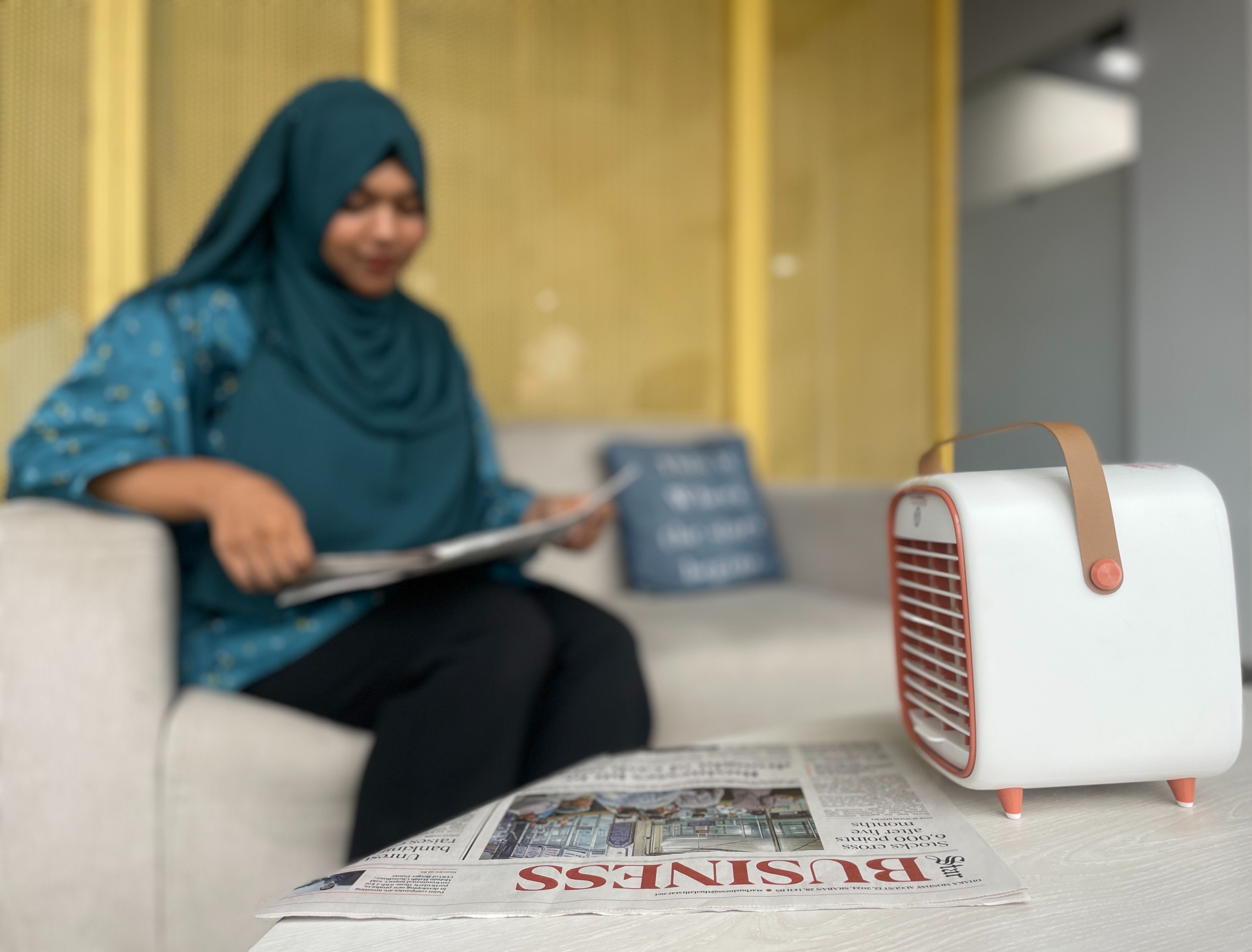 Smart Air QT3 Portable Air Purifier with Cooling Fan with HEPA H11 Filter for Home (no battery) | Air Purifier for Car | Mini Air Purifier for Room and  Office Desk. 