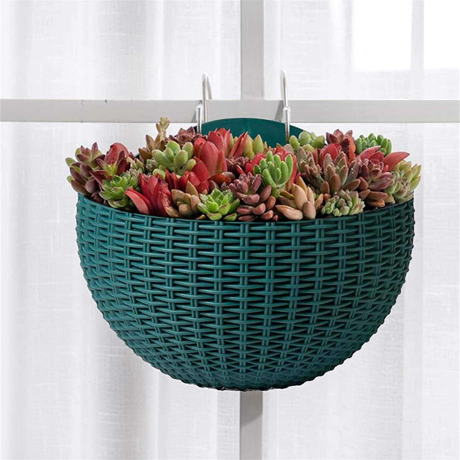 Flower Pot Exquisite Wallmounted Plastic Wall Hanging Basket Flowerpot