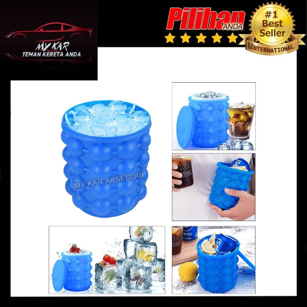 EXTRA LARGE Magic Ice Cube Maker Genie Tray Molds Saving Ice Bucket Saving Space Cold Drink Home Tool. 