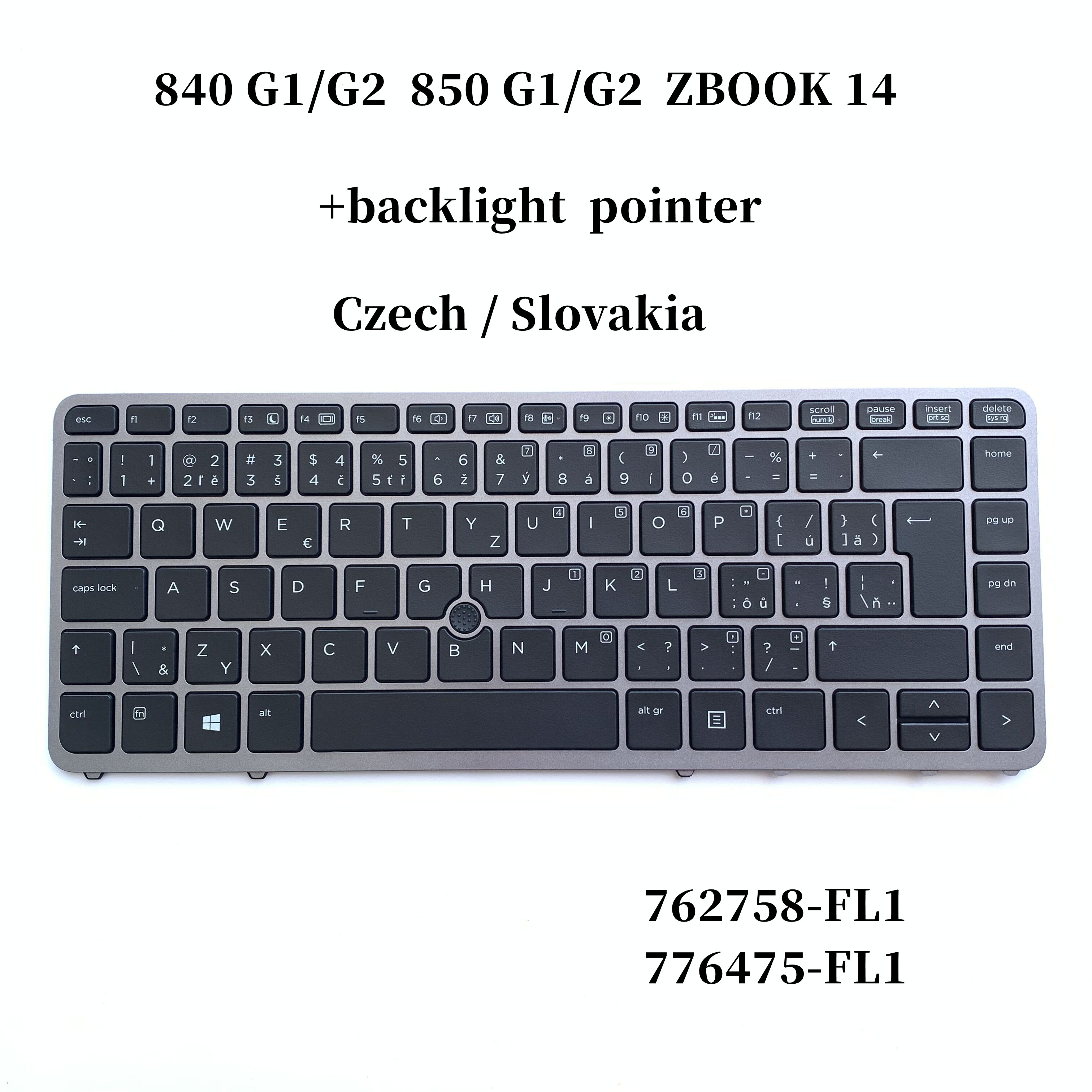 NEW Original Laptop Keyboard For HP EliteBook 840 G1 850 G1 850 G2 840 G2 740 745 G1 G2 ZBook 14 +backlight pointer. 