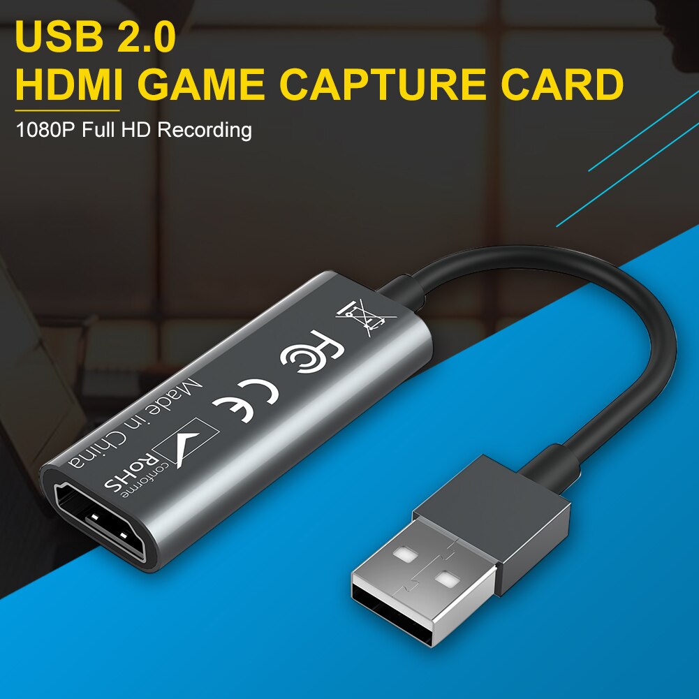 【VisioN Shop】Video Capture Card Lightweight Portable Compatible HDMI Video Recorder Game Capture Card For Laptop Live. 