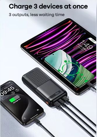 REMAX RPP-72 Piloteer Series 20000mAh PD+QC Fast Charging Power Bank(PD 20W+QC 22.5W) - Black. 