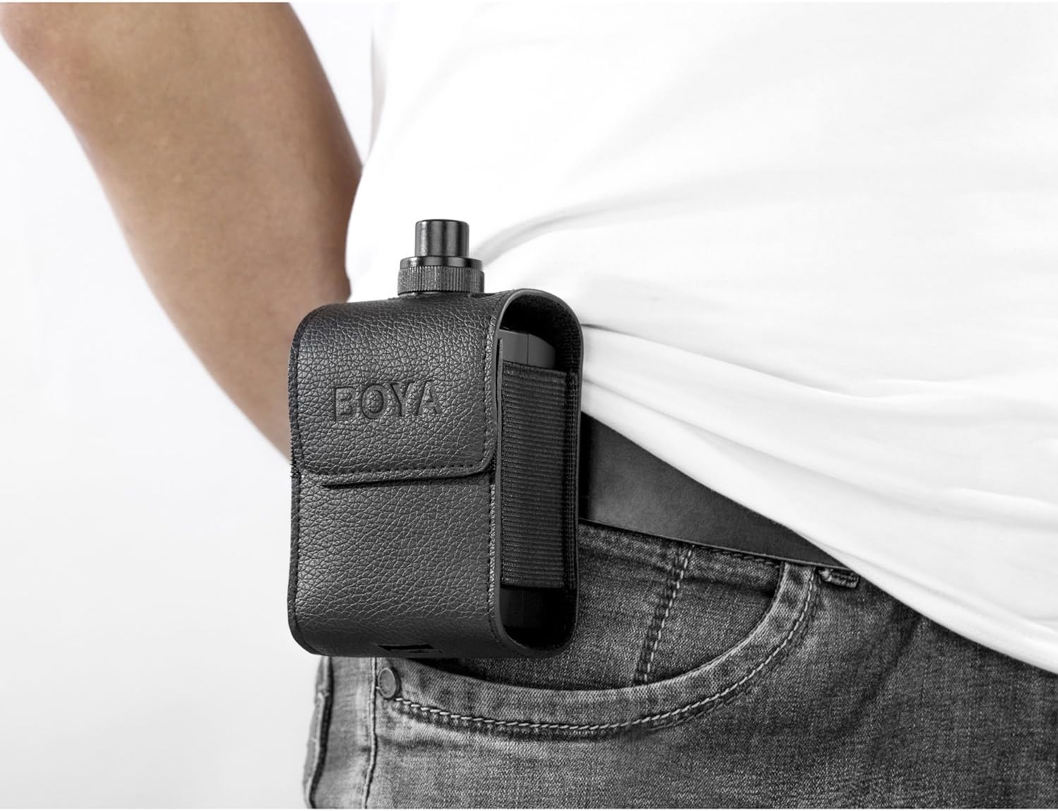 BOYA by-WXLR8 Pro Plug-on XLR Audio Transmitter with LCD Display for by-WM8 Pro Wireless Lavalier Microphone System and 3 Pin XLR Microphone Interview Vlog. 