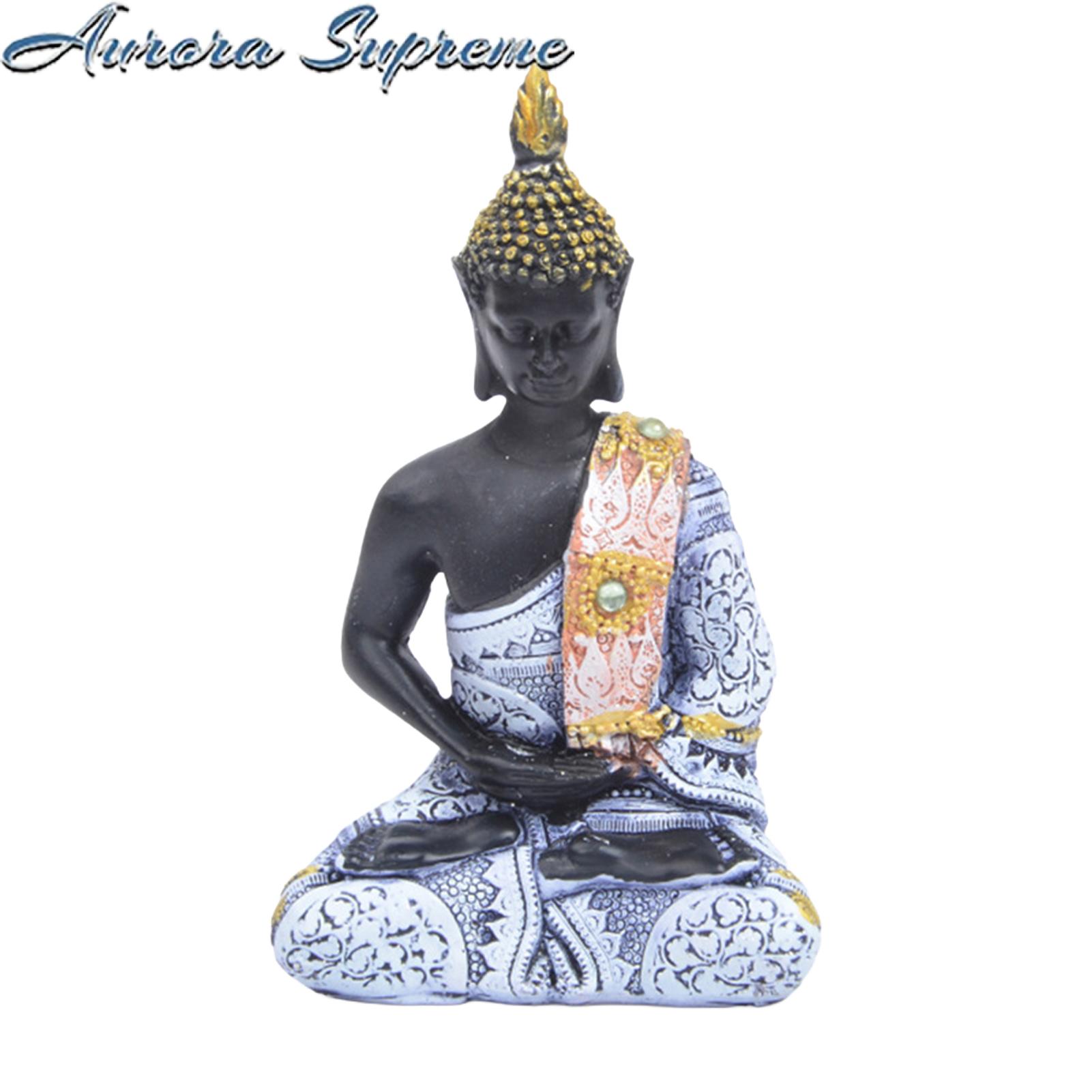Meditation Buddha Statue Zen Buddha Statue for Home Office Decor Resin Meditation Figurine Ornament Lifelike Buddha Statue