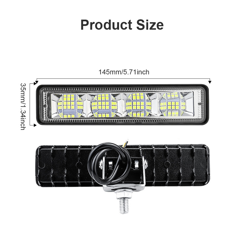 Geepact 1PCS 16 LED Car Work Light Fog Lamp Driving Lamp Spot Light Work Lamp Spot Beam Work Light Spotlight Headlight for Off  Road SUV Car Boat Truck. 
